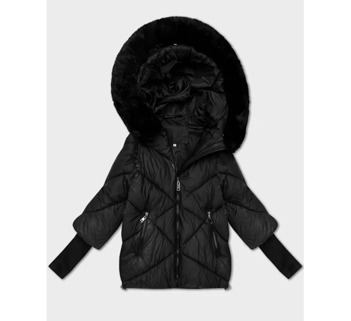 kurtka damska z kapturem czarna model 21765106 - MINORITY