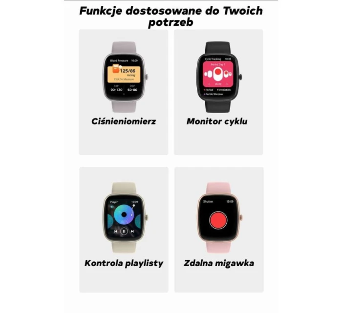 Dámské chytré hodinky  béžový silikonový řemínek + bílý řemínek model 21819976 - Gravity