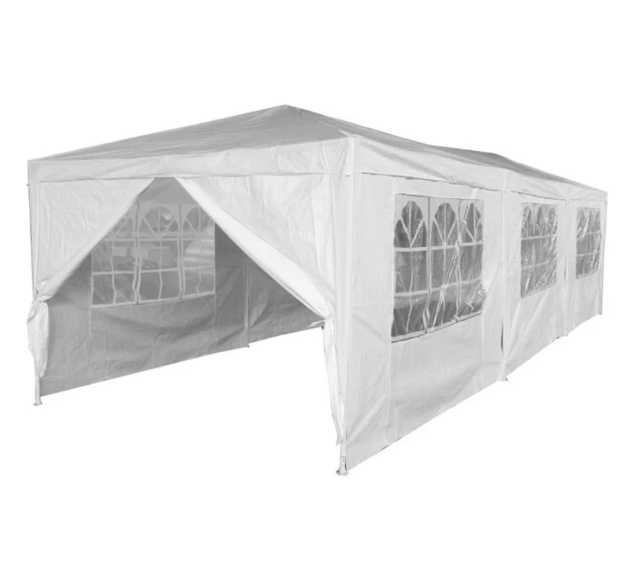 ZAHRADNÍ CATERINGOVÝ STAN 9x3M + 8 STĚN BÍLÝ ZAHRADNÍ CATERINGOVÝ STAN 9x3M + 8 STĚN BÍLÝ