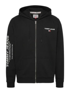 Tommy Hilfiger pánská mikina  Zip Hoodie černá s kapucí - model 21932232