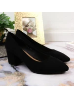 Sergio Leone W SK358A černé lodičky na podpatku