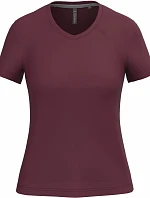 Kariban K 381 Dámské tričko s výstřihem do V 20.K381 wine