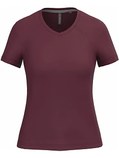 K Dámské tričko s výstřihem do V 20.K wine model 22508279 - Kariban