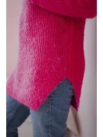 Svetr s model 20553418 růžový neon - K-Fashion