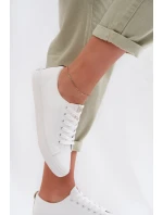 Dámské tenisky z eko kůže Big Star model 22009843 Bílé - Big Star Shoes