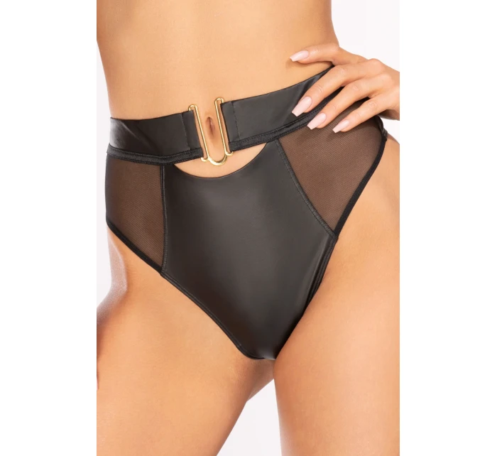 Spodní díl bikin s vysokým sedem V-10576 černý - Axami