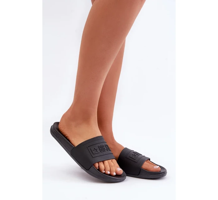 Lehké Dámské Pantofle Big Star OO274044 Černé Lehké Dámské Pantofle Big Star OO274044 Černé