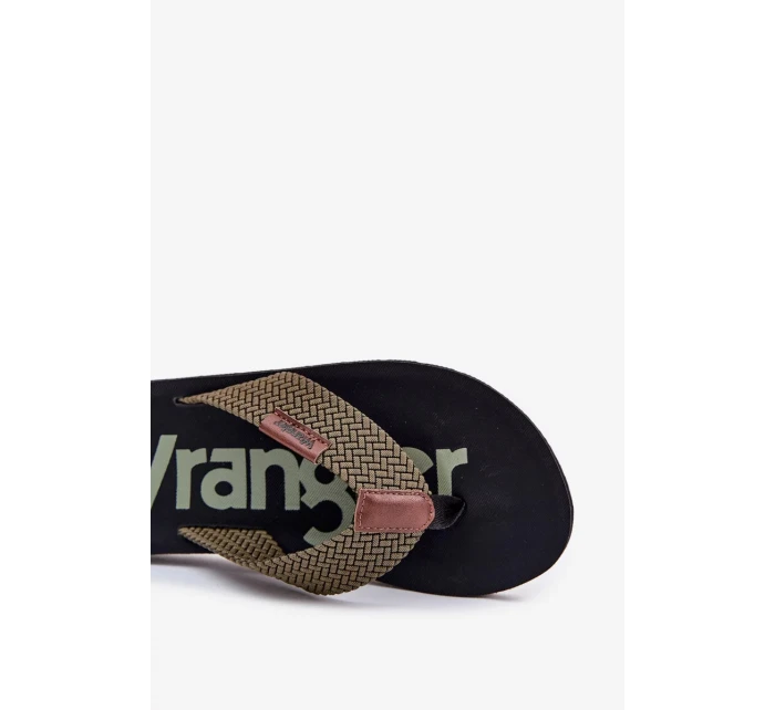 Pánské žabky WRANGLER ZANE FLIPFLOP MEN LOW – zelené