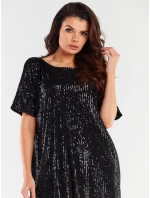 Dámské mini šaty s  Černá  model 19916509 - awama