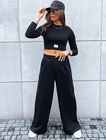 Dámský komplet širokých kalhot a topu ASTRAL ALLURE black FashionStreet AY0920