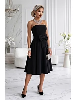 sukienka midi bez z  czarna model 22550994 - numoco