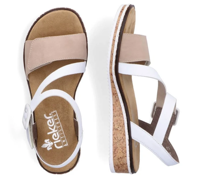 Pohodlné kombinované sandály Rieker W RKR678