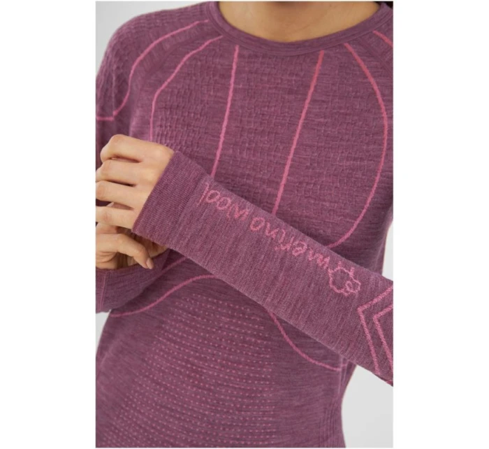 Dámské spodní prádlo VIKING Lana Pro Longsleeve Merino velikost M růžová