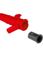 PLASTOVÁ ZÁKLADNA DEŠTNÍKU ŠROUBOVACÍ ČERVENÁ