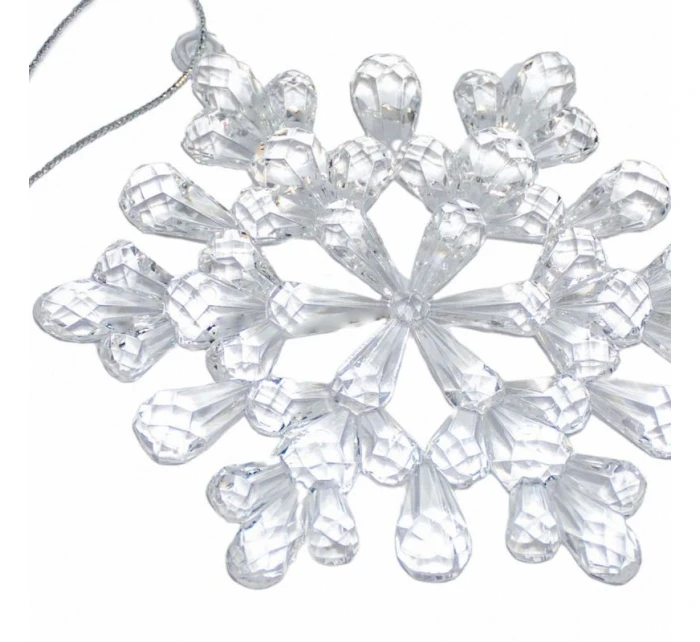 Závěsná dekorace sněhové vločky 12x12 CM MODEL 3