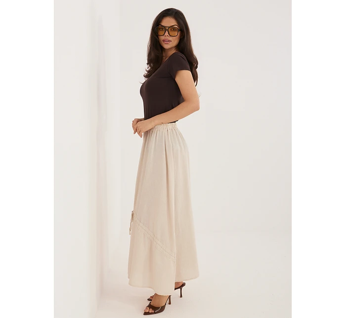 Spódnica IT SD model 22076735 beżowy - FPrice Spódnica IT SD model 22076735 beżowy - FPrice