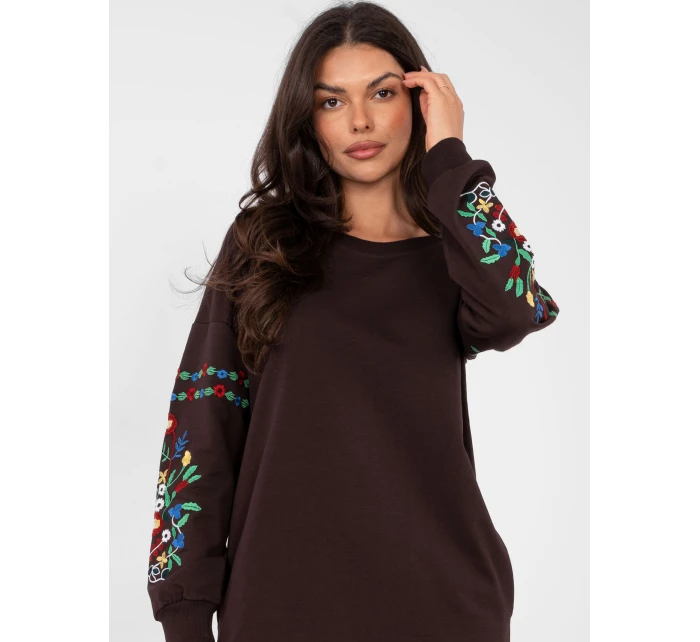 Šaty RV SK 8979.94P tmavě hnědé