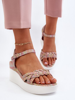 Vícebarevné sandály na klínu Esinna