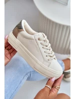 Zateplené Dámské Tenisky Na Platformě Big Star Béžové