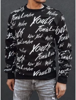 Pánská mikina bez kapuce černá FashionStreet BX5779