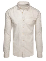 Pánská béžová košile Dstreet model 21989409 - FashionStreet