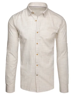 Pánská béžová košile Dstreet model 21989409 - FashionStreet