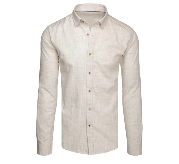 Pánská béžová košile Dstreet model 21989409 - FashionStreet