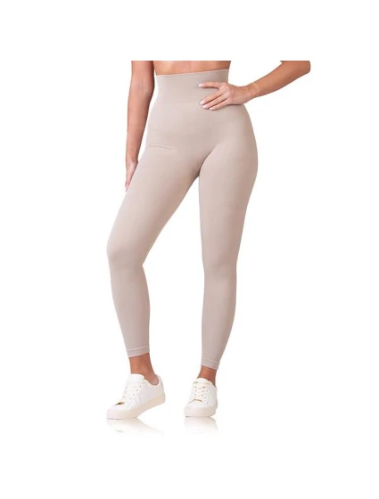 Dámské módní legíny RELAX & GO RIB OPTIC LEGGINGS - BELLINDA - taupe
