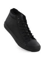 Pánské černé zateplené kotníkové tenisky model 21905111 - Big Star Pánské černé zateplené kotníkové tenisky model 21905111 - Big Star