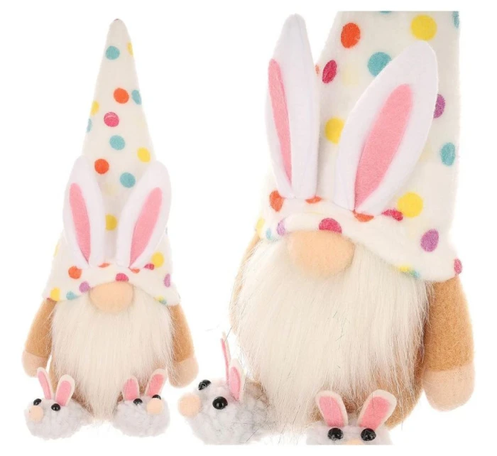 MEDVÍDEK GHOOM 25CM VE SNECH CHLAPEC JARNÍ DEKORACE