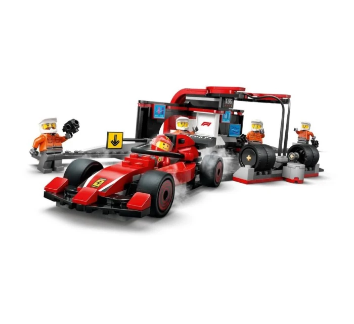 LEGO CITY 60443 Zastávka v boxech F1 a mechanici s vozem Ferrari LEGO CITY 60443 Zastávka v boxech F1 a mechanici s vozem Ferrari
