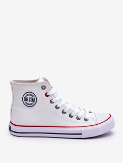Dámské klasické vysoké tenisky Big Star model 21611832 Bílé - Big Star Shoes