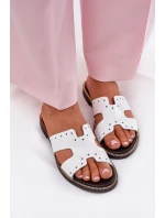 Lakované Dámské Pantofle S  Bílé model 21694267 - Zazoo