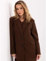 Płaszcz IT PL model 21755231 ciemny brązowy - FPrice Płaszcz IT PL model 21755231 ciemny brązowy - FPrice