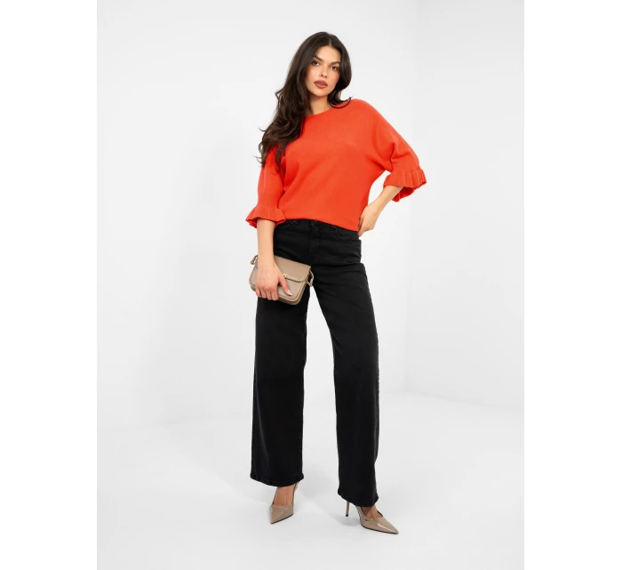 Sweter IT SW model 22007136 koralowy - FPrice Sweter IT SW model 22007136 koralowy - FPrice