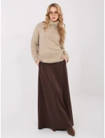 Spódnica MJ SD model 21782531 ciemny brązowy - FPrice Spódnica MJ SD model 21782531 ciemny brązowy - FPrice