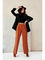 Dámské kalhoty SDP0011 Tmavě hnědá - Roco