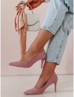 Dámské boty na podpatku fialové model 21985145 - Dstreet