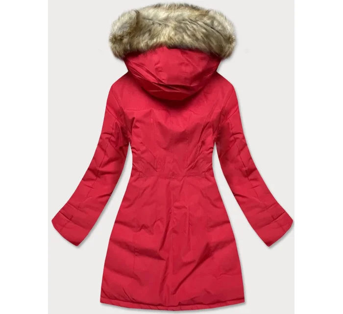 ZIMOWA KURTKA DAMSKA Z KAPTUREM CZERWONA model 21242599 - Ann Gissy ZIMOWA KURTKA DAMSKA Z KAPTUREM CZERWONA model 21242599 - Ann Gissy