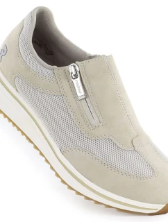 Béžová zvýšená dámská polobotka Rieker L5854-62