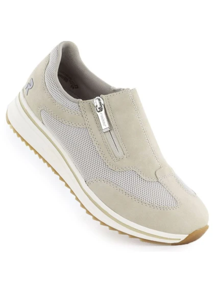 Béžová dámská polobotka model 21948526 - Rieker