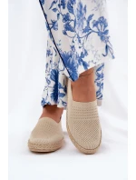 Dámské Espadrilky S Pletením Vinceza 13624 Béžové