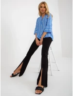 Dámská halenka D73771M11062C modrá - FPrice Dámská halenka D73771M11062C modrá - FPrice