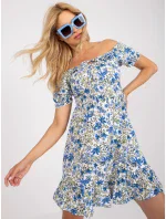 Šaty RO SK 2522 5.32P bílá a modrá