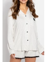 Pyžamo Betty Ecru - Momenti Per Me