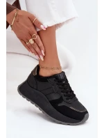 Dámské zateplené tenisky na platformě Big Star HI-POLY SYSTEM – černé