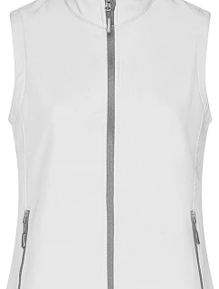 Daiber JN 1127 Dámská 2-vrstvá promo softshellová vesta 02.1127 white/white