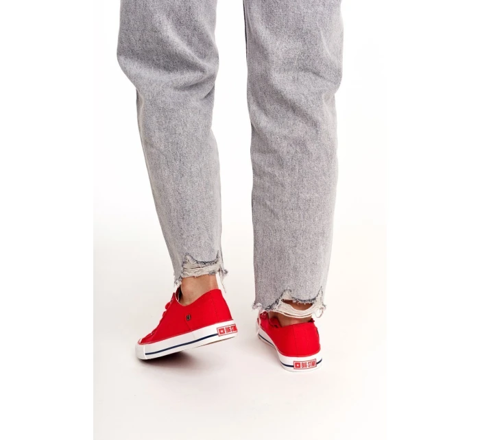 Dámské Klasické Nízké Tenisky Big Star DD274339 Červené Dámské Klasické Nízké Tenisky Big Star DD274339 Červené