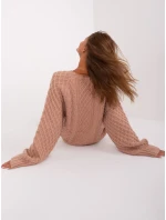 Sweter AT SW  ciemny różowy model 18895477 - FPrice