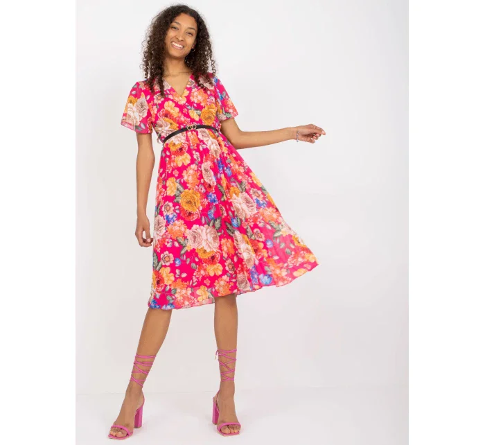 Šaty DHJ SK 13162.92 tmavě růžová